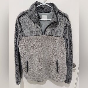 AS IS. Thread & Supply Sherpa Quarter-Zip Pullover – Size Medium